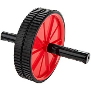 Mind Reader ABWHEEL-RED Exercise Equipment, Wheel for Home Gym, Machine Workout, Roller Ab Trainer for Men Women Boxing MMA Fitness Training