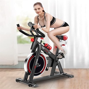 Guolarizi Bicycle Cycling Exercise Bike Stationary Fitness Cardio Indoor Home Workout Gym upstanding Bike Stationary Exercise Bike (Red, 342)