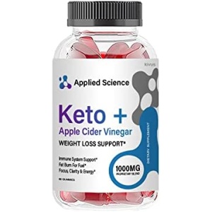 (Single) Applied Science Keto - Applied Science Keto+Apple Cider Vinegar Gummies (60 Gummies)