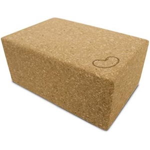 Bean Products Yoga Blocks, Standard & Large Sizes - Studio Grade, Non-Slip, Made from Eco Friendly Materials - 100% Natural Cork or Foam - Improves Stability & Alignment - Single Block or 2 Pack Sets