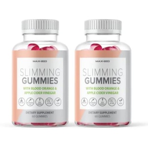 (2 Pack) Slimming Gummies It Works with Apple Cider Vinegar and Sicilian Blood Orange Extract, It Works with Clinically Proven Slim Ingredients, It Works to Support a Healthy Appetite