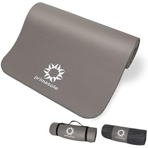 Primasole 1/2 Thick Exercise Mat with Carry Strap & Case Mat for Yoga Pilates Fitness at Home and Gym 72" L x 24" W