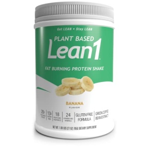 LEAN1 Nutrition53 Meal Replacement Powder for Weight Loss, Fat Burner, Appetite Control, Plant Based Banana (27 Ounce)