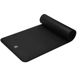 C9 Exercise Mat - 15mm Thick Yoga Mat | Workout Mat for Fitness, Yoga, Pilates, Stretching & Floor Exercises for Women & Men| Includes Carrying Strap