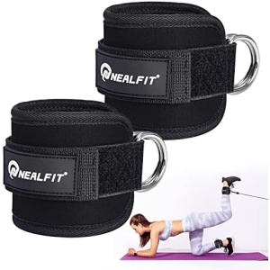 NEALFIT Ankle Strap for Cable Machine, Gym Ankle Cuff for Kickbacks, Leg Extensions, Glute Workouts, Booty Hip Abductors Exercise for Women and Men